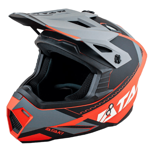Шлем кроссовый ATAKI JK801 Valor (красный/серый матовый, XL) pitbikemarket.ru