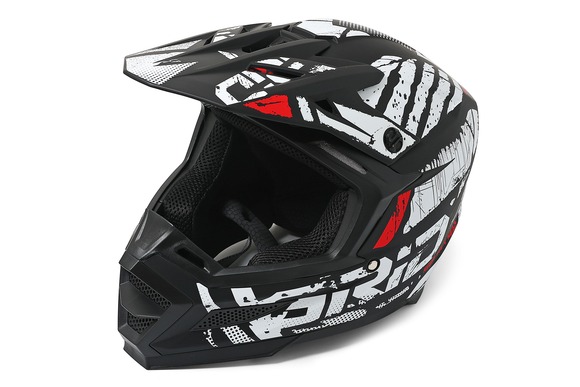 Мотошлем GRID RIVAL Black/Red Размер S pitbikemarket.ru