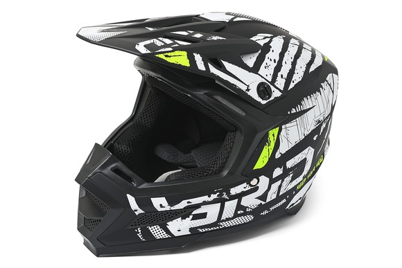 Мотошлем GRID RIVAL Black/Yellow Размер XXL pitbikemarket.ru
